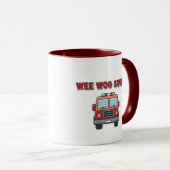 消防車マグカップ Wee Woo Squad - 子供用消防士グッズ マグカップ (正面右)