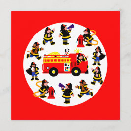 消防車付き忙し消防車