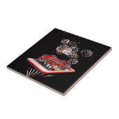 消防車付き消防車 タイル (側面)