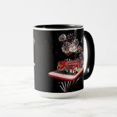 消防車付き消防車 マグカップ (正面右)