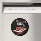 消防車付き消防車 マグネット (インサイチュ (食洗機))