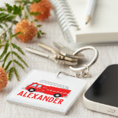 消防車名 キーホルダー (正面右)