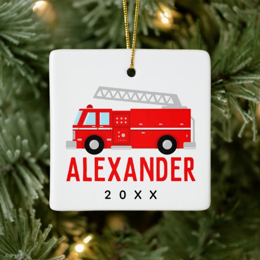 消防車名 セラミックオーナメント (ツリー)