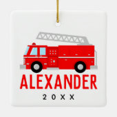 消防車名 セラミックオーナメント (裏面)