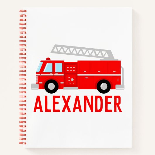 消防車名 ノートブック (正面)