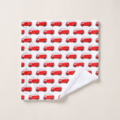 消防車名 バスタオルセット (ウォッシュタオル)