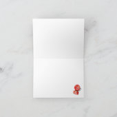 消防車折り畳みノートカード文具 サンキューカード (内部)