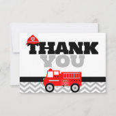 消防車折畳みサンキューカード サンキューカード (正面)