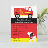 消防車招待状 招待状 (スタンド正面)