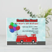 消防車招待状 招待状 (スタンド正面)