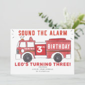 消防車招待状 招待状 (スタンド正面)