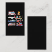 消防車消防パイロットヘリコプタ救急医療隊員 名刺 (正面/裏面)