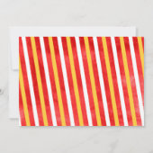 消防車消防車誕生日パーティーの招待 招待状 (裏面)