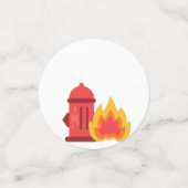 消防車消防車誕生日 コンフェッティ (スモール正面)