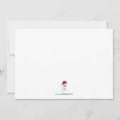 消防車誕生会の招待 招待状 (裏面)