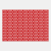 消防車誕生日包装紙シート ラッピングペーパーシート (正面2)