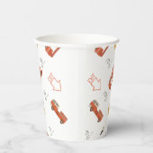 消防車誕生日招待状 紙コップ (右)