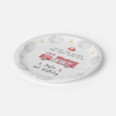 消防車誕生日消防車紙プレート ペーパープレート (アングル)