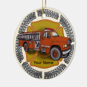 消防車転がの使い方 セラミックオーナメント (左)