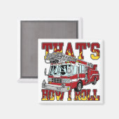 消防車転がの設置方法 マグネット (正面/裏面)