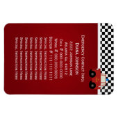 消防車連絡災 マグネット (横)