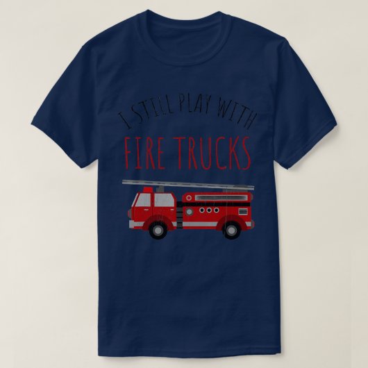 消防車遊の持ち主だ Tシャツ (デザイン正面)