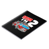 消防車2年の古い消防士2nd誕生日 ノートブック (左側)