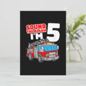 消防車5年前消防士5誕生日 シーズンカード (スタンド正面)