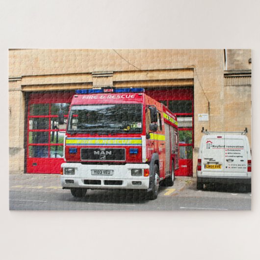消防車、イギリス、バース ジグソーパズル (横)