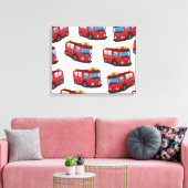 消防車 キャンバスプリント (インサイチュ (リビング))
