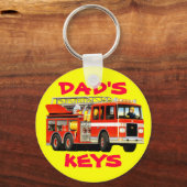 消防車 キーホルダー (正面)