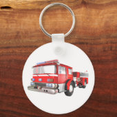 消防車 キーホルダー (正面)