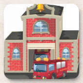 消防車 コースター (正面)