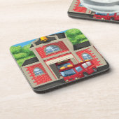 消防車 コースター (左側)