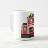 消防車 コーヒーマグカップ (正面左)