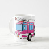 消防車 コーヒーマグカップ (正面左)
