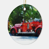 消防車 セラミックオーナメント (左)