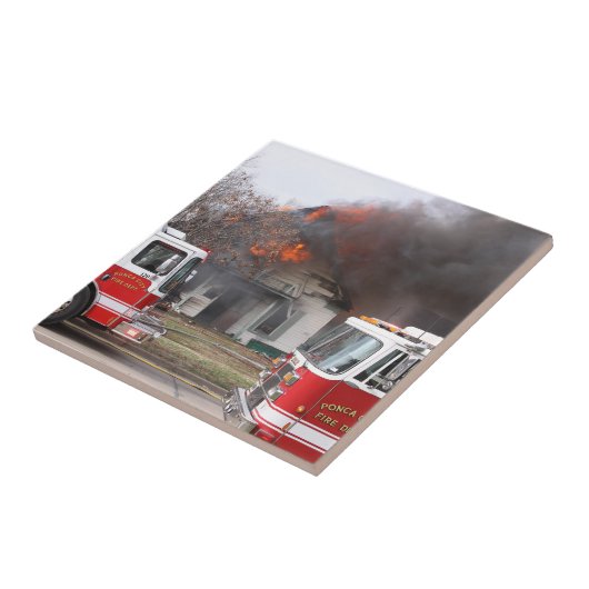 消防車 タイル (側面)