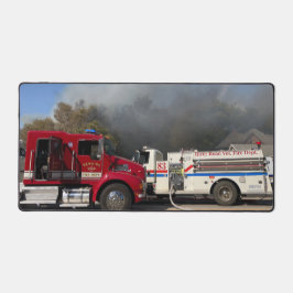 消防車 デスクマット