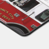 消防車 デスクマット (コーナー)