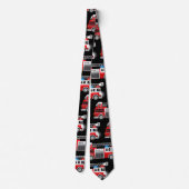 消防車 ネクタイ (裏面)