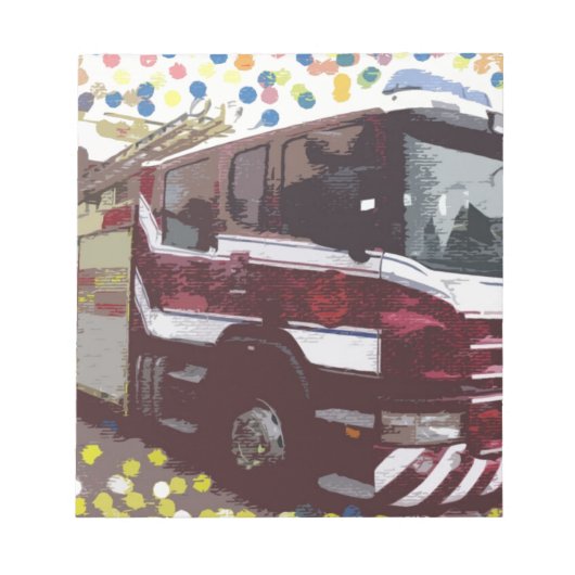 消防車 ノートパッド (正面)