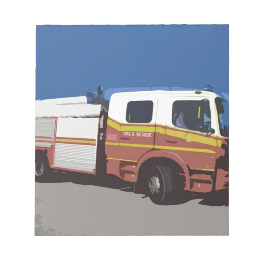 消防車 ノートパッド (正面)