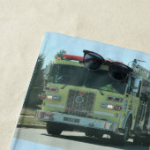 消防車 ビーチタオル (インサイチュ)