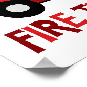 消防車 ポスター (角)