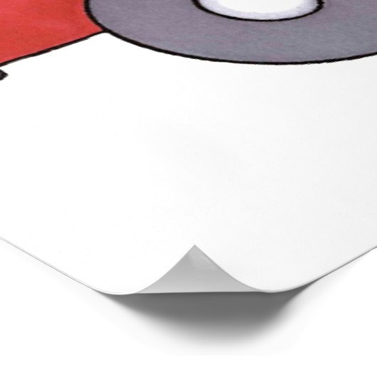 消防車 ポスター (角)