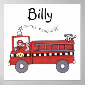 消防車 ポスター (正面)