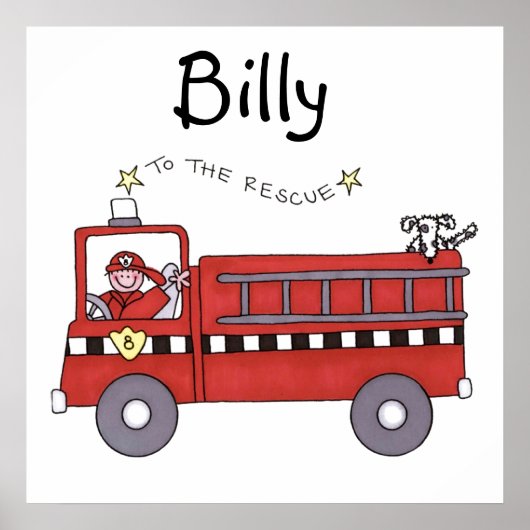 消防車 ポスター (正面)