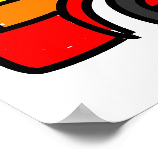 消防車 ポスター (角)