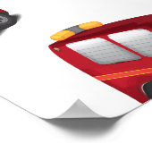 消防車 ポスター (角)